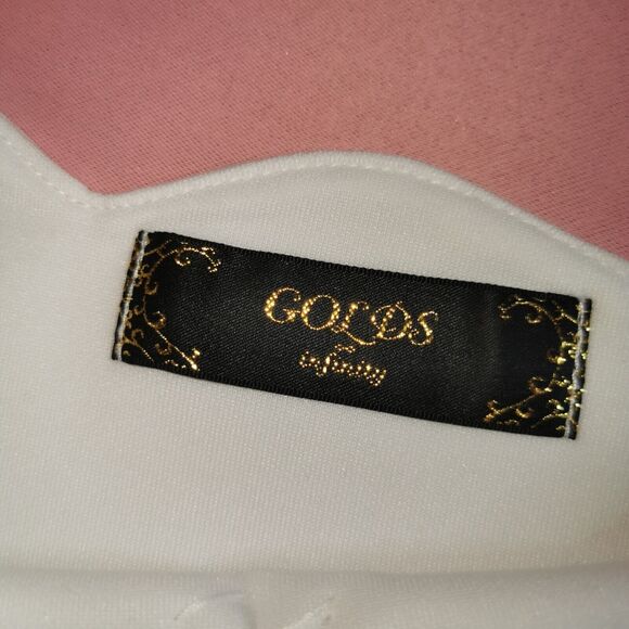 Golds Infinity White Rose Mini Dress Size Small Bodycon Gyaru Gal Fashion Party - Picture 2 of 8